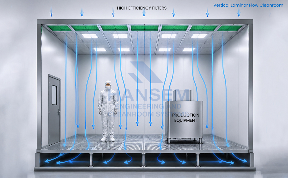 Vertical Laminar Flow Cleanroom